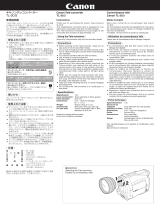 Canon ZR20 Owner's manual