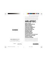Casio HR-8TEC User manual