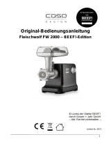 Caso FW 2000 Mincer - BEEF!-Edition Operating instructions