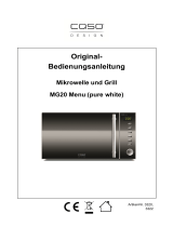 Caso MG 20 menu pure white  Operating instructions