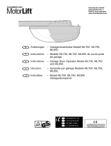 Chamberlain Motorlift ML850 Owner's manual