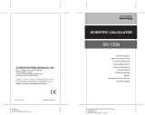 Citizen Calculator SR-135N User manual