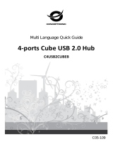 Conceptronic C4USB2CUBEB - 4-Ports Cube USB 2.0 Hub Owner's manual
