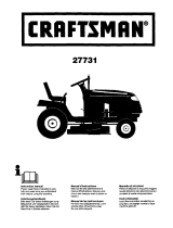 Craftsman 27731 User manual