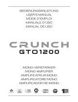 Crunch GTO1200 User manual