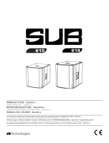 dB Tech­no­lo­gies SUB 615 User manual