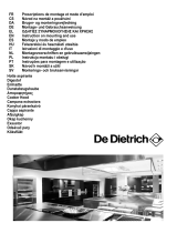 De Dietrich DHG1136X Operating instructions