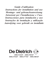 DeDietrich DHG386XP Owner's manual