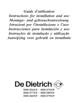 De Dietrich DHG577XP1 Operating instructions