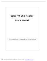Emprex Color TFT LCD Monitor LM1541 User manual