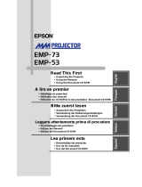 Epson EMP-53 User manual