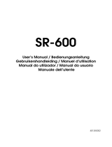 Epson SR-600 User manual