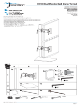 Ergotron DS100 Dual Monitor Desk Stand, Vertical User manual