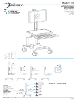 Ergotron WorkFit™ C-Mod, Mid-Size Display Sit-Stand Workstation User manual
