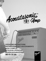 Fender Acoustasonic SFX Operating Instructions Manual