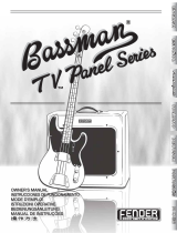 Fender Bassman TV Amps Owner's manual