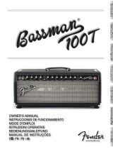 Fender Bassman 100T Owner's manual