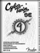Fender Cyber-Twin SE Owner's manual