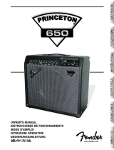 Fender Princeton 650 Owner's manual