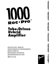 Fender Roc Pro 1000 User manual