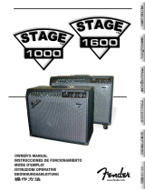 Fender Stage 1000 User manual