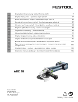 Festool AGC 18-125 5,2 EB-Plus Operating instructions