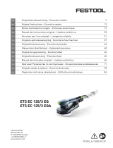 Festool Exzenterschleif ETS EC 125/3 EQ-Plus Operating instructions