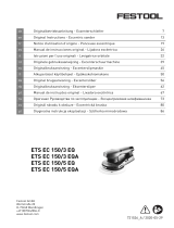Festool Exzenterschleif ETS EC150/3 EQ-Plus Operating instructions