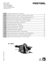 Festool PF 1200 E-Plus Alucobond Operating instructions