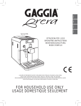 Gaggia 59101 User manual