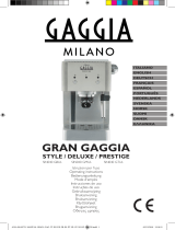 Gaggia SIN040 GBUL Owner's manual