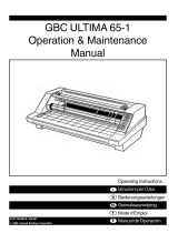 GBC 65-1 User manual