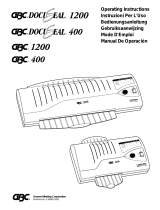 GBC 1200 User manual