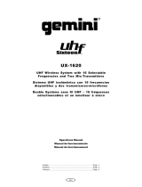 Gemini Industries UX-1620 User manual