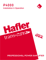 Hafler P4000 User manual