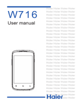 Haier W716 User manual
