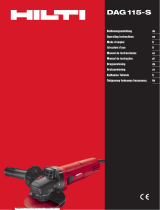 Hilti DAG 115-S Operating instructions