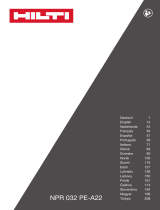 Hilti NPR 032 PE-A22 Operating instructions