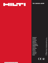 Hilti TE 3000-AVR Operating instructions