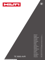 Hilti TE 3000-AVR Operating instructions