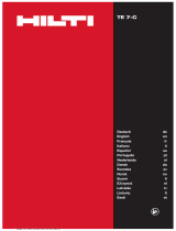 Hilti TE 7-C Operating instructions