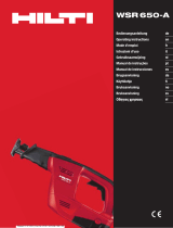 Hilti WSR 650-A Operating instructions