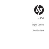 HP c200 Digital Camera User manual