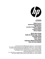 HP d3000 Digital Camera Installation guide