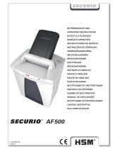 HSM Securio AF500 1.9 x 15mm Operating instructions