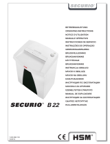 HSM Securio B22 5.8mm Operating instructions