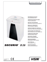 HSM HSM Securio B26c Level 4 Micro Cut User manual