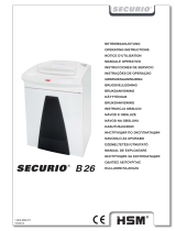 HSM Securio B26 0.78 x 11mm Operating instructions