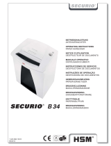 HSM HSM Securio B34C Level 4 Micro Cut Shredder User manual