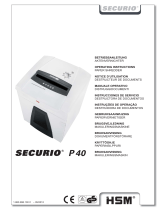 HSM Securio P40 Operating instructions